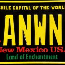 2020 New Mexico "Chili Pepper" License Plate (ANWN19)