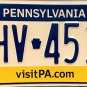 2009 Pennsylvania License Plate (GHV-4512)
