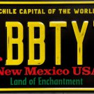 2022 New Mexico " Chili Pepper" License Plate (BBTY77)