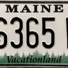 2019 Maine License Plate (6365 WV)