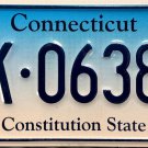 Connecticut License Plate (AK 06380)