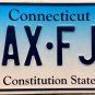 Connecticut License Plate (8AX-FJ9)