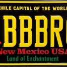 2022 New Mexico " Chili Pepper" License Plate (BBBR02)