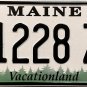 Maine License Plate (1228 ZN)