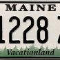 Maine License Plate (1228 ZN)