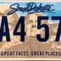2017 South Dakota License Plate (2A4 579)