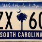 2016 South Carolina License Plate (LZX 607)