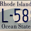 2020 Rhode Island License Plate (FL-588)