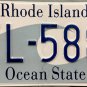 2020 Rhode Island License Plate (FL-588)