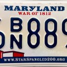2018 Maryland License Plate (6BN8897)