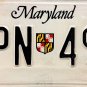 1988 Maryland License Plate (RPN 497)