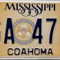 2022 Mississippi License Plate (CGA 4726)