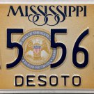 2023 Mississippi License Plate (DA5 5625)