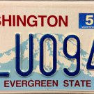 2021 Washington License Plate (ALU0949)