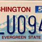 2021 Washington License Plate (ALU0949)
