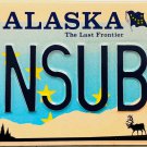 1998 Alaska Vanity License Plate (UNSUBS)