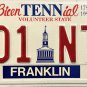 1996 Tennessee BicenTENNial License Plate (801 NTC)