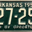 1954 Arkansas License Plate (227-259)