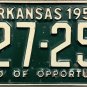 1954 Arkansas License Plate (227-259)