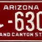 1987 Arizona Disabled Wheelchair License Plate (63-C2)