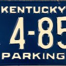 1979 Kentucky Disabled Wheelchair License Plate (4-856)