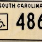 1987 South Carolina Disabled Wheelchair License Plate (4861)