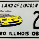 2006 Illinois Special Event License Plate: Windy City Corvettes (20)