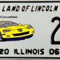 2006 Illinois Special Event License Plate: Windy City Corvettes (20)