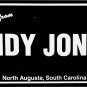 Andy Jones North Augusta, South Carolina License Plate