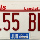 2000 Illinois Trailer License Plate (2155 BWTA)