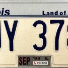 1998 Illinois License Plate (JY 378)