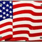 American Flag License Plate