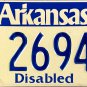 1997 Arkansas Disabled License Plate (26946)