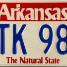 1999 Arkansas License Plate (ZTK 989)