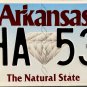 2023 Arkansas License Plate (AHA 53U)