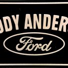 Woody Anderson Ford License Plate Woody Anderson Ford License Plate