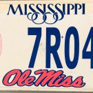 2023 Mississippi: University of Mississippi License Plate (7R049)