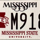 2022 Mississippi: Mississippi State University License Plate (M9187)