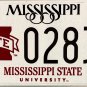 2021 Mississippi: Mississippi State University License Plate (02830)