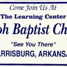 Shiloh Baptist Church Harrisburg, Arkansas Plastic License Plate