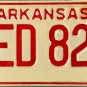 1968 Arkansas License Plate (AED 825)