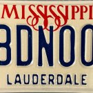 1988 Mississippi License Plate (1BDN005)