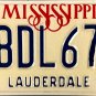 1988 Mississippi License Plate (1BDL671)
