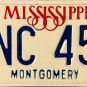 1985 Mississippi License Plate (NNC 450)