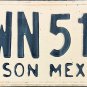 1982/83 Sonora Mexico License Plate (VWN 513)