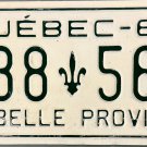 1963 Quebec Canada License Plate (838 560)