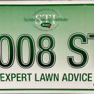 2008 STI Scotts Training Institute Expert Lawn Advice License Plate 2008 STI Scotts Training Institute Expert Lawn Advice License Plate