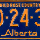 1974 Alberta Canada License Plate (ED-24-37)