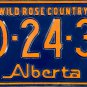 1974 Alberta Canada License Plate (ED-24-37)
