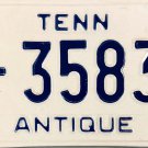 Tennessee Antique License Plate (A-35834)